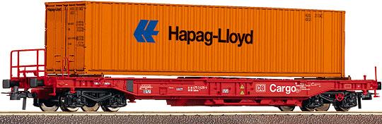 Flat car with 40' container "Hapag-Lloyd"<br /><a href='images/pictures/Roco/66596.jpg' target='_blank'>Full size image</a>